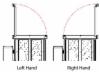 36" FIRE-RATED HOISTWAY DOOR W/EMI INTERLOCK-LH